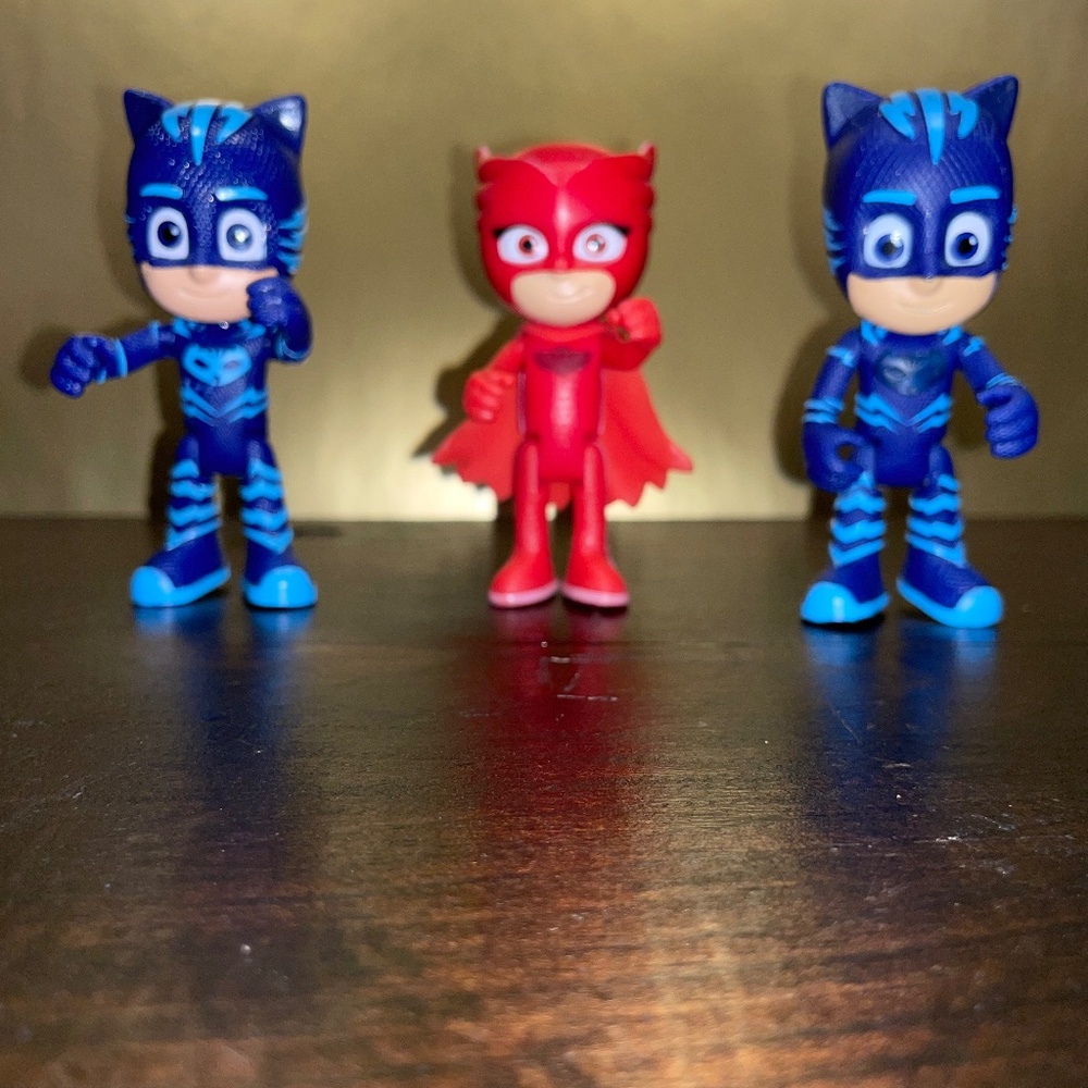 3 Lot Just‎ Play PJ Masks Light Up Owlet Carboy Figures Toy